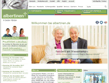Tablet Screenshot of albertinen.de
